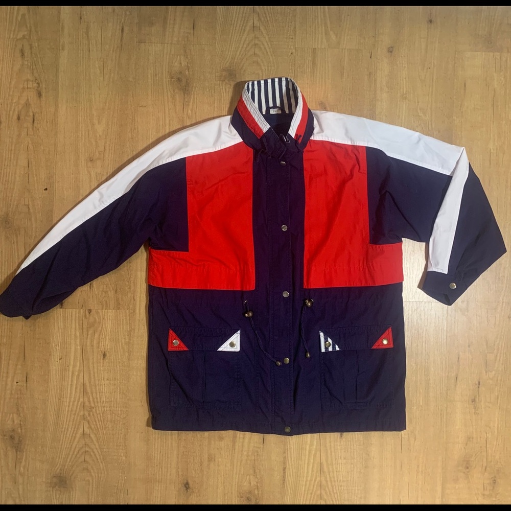 Vtg Spencer Douglas Nautical Jacket Beach Boat‎